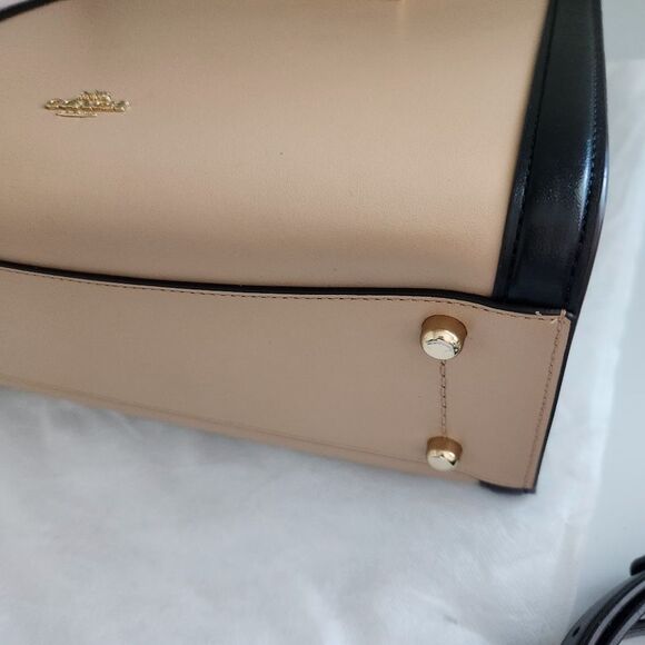 Coach Caryall Crossbody Satchel Bag In Colorblock - Picture 8 of 12